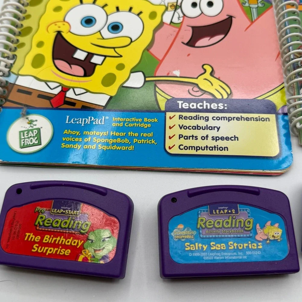 LeapFrog LeapPad Books &‎ Cartridges Lot Phonics Reading LeapStart Bundle